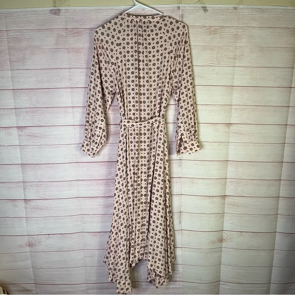 J. Crew Handkerchief Medallion‎ Print Hem Belted Shirt Dress Size XS